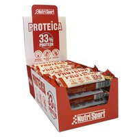 Nutrisport 33% Protein 44gr Protein Riegel Kasten Schokolade Plätzchen 24 Einheiten